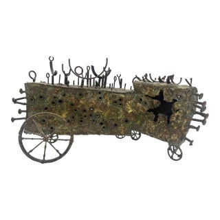 Vintage Brutalist Sculpture Latinamerican School For Sale