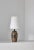 Ceramics table lamp made at "l. Hjort", denmark in the 1930s. The base is made from stoneware and hand decorated with...