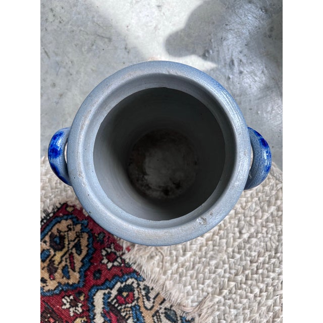 1930s German Westerwald Salt-Glazed Stoneware Farmhouse Crock For Sale - Image 9 of 11