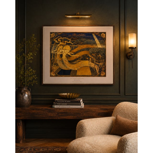 Jan Toorop 1893 Nocturne of Gold and Blue Art Nouveau 20 by 16 Gallery Board Print For Sale - Image 4 of 15