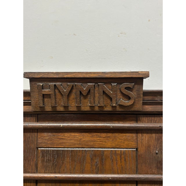 English 19th Century English Oak Hymn Board For Sale - Image 3 of 11