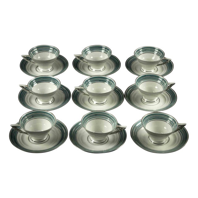 Coffee Set, Mid-20th Century, Set of 18 For Sale