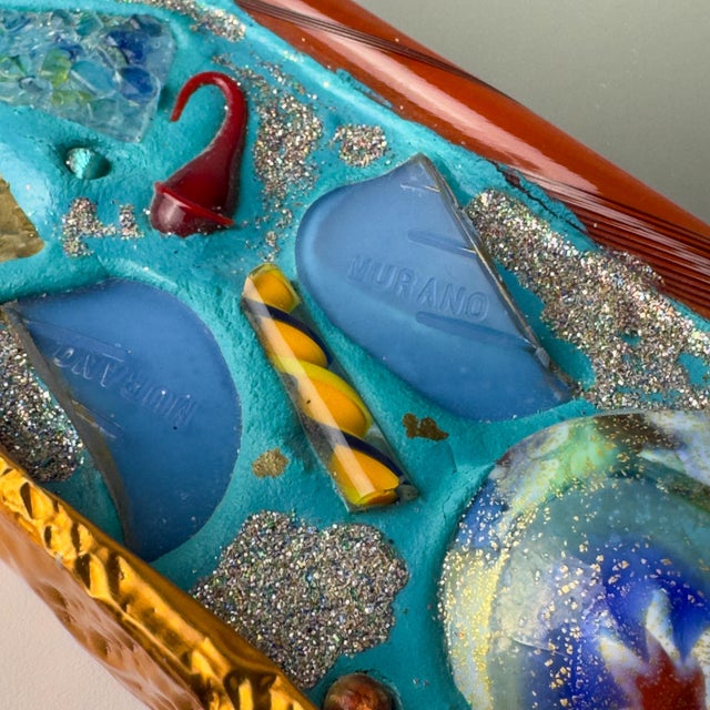 Mid-Century Modern Murano Glass Mosaic Mirror by Zane Luigina, Italy, 1990s For Sale - Image 10 of 18