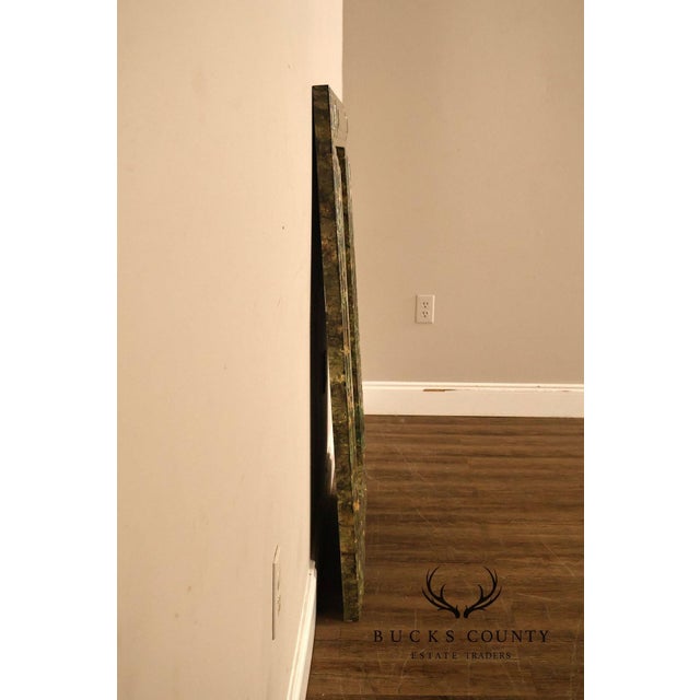 Faux Marble Geometric Framed Wall Mirror 47' x 36" For Sale - Image 12 of 16