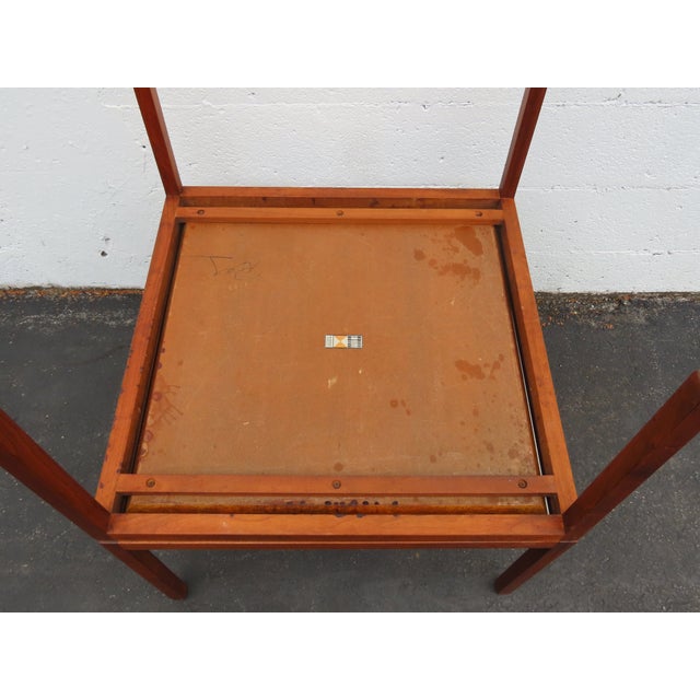 Wood Knoll Mid Century Modern Pair of Large Side End Tables 6600 For Sale - Image 7 of 18