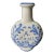 Antique 1910s French Blue & White Terracotta Apothecary Vase For Sale