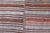 Vintage Turkish Tribal Kilim Rug With Rich Multicolored Stripes 6'5 X 10'4 For Sale In Atlanta - Image 6 of 9