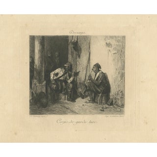 After Decamps, Corps-de-garde turc, 1850, Etching For Sale