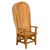 Mid 20th Century Orkney Island Midcentury Scottish Canopy Chair with Hand Woven Straw Back For Sale - Image 5 of 12