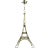 Eiffel Tower Tole Cream & Gold Paris Chandelier Circa 1940 One of a Kind For Sale