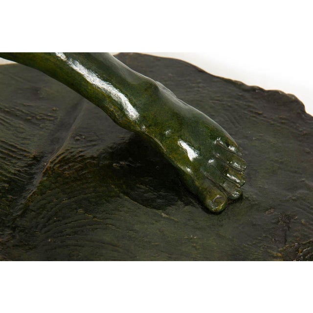 French Art Deco Bronze Sculpture “The Lock” by Pierre Le Faguays Ca. 1930 For Sale - Image 11 of 18