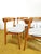 Vintage Danish Chairs with Striped Upholstery, 1950s, Set of 6, in Restored conditions. Designed 1950 to 1959