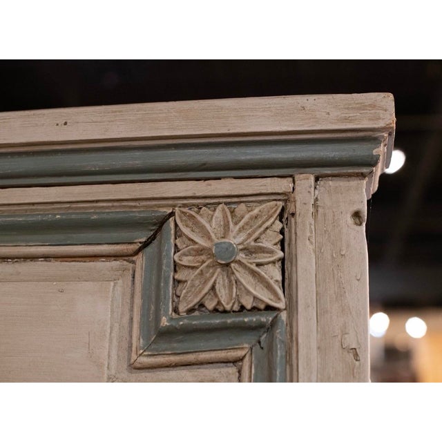 French Painted 19th Century Trumeau Mirror For Sale - Image 4 of 5
