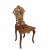Nutwood Edelweis Marquetry Chair Swiss Brienz 1900 A wonderful inlayed nutwood chair decorated with inlayed and painted...