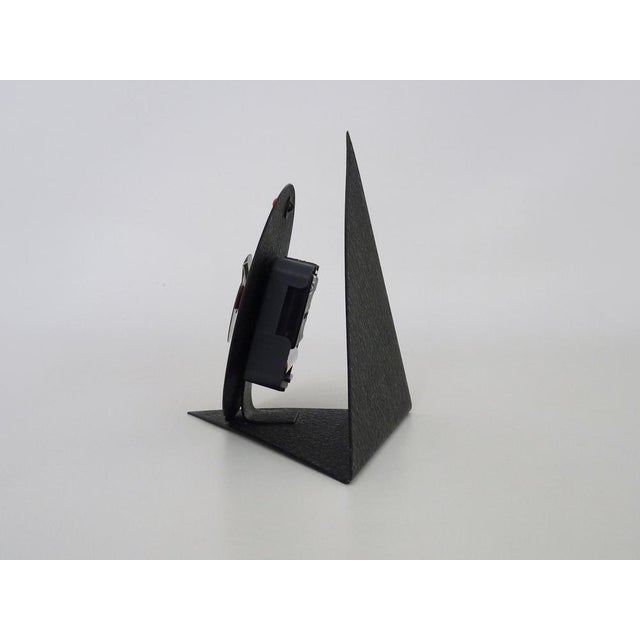 1980s Table Clock attributed to Piero Papari, 1980s For Sale - Image 5 of 7