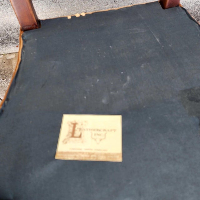 Vintage Guerin Leather Armchair by Leathercraft For Sale - Image 15 of 17