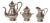 Vintage 800 Silver Coffee Service, 1920s, Set of 3 For Sale