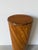Brown 1970s Vintage Boho Chic Pencil Reed & Wood Cylindrical Pedestal Plant Stand For Sale - Image 8 of 12