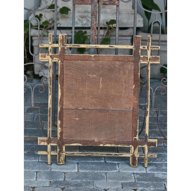 Tramp Art Gilded Mirror with Hand-Carved Frame, circa 1920 For Sale - Image 11 of 12