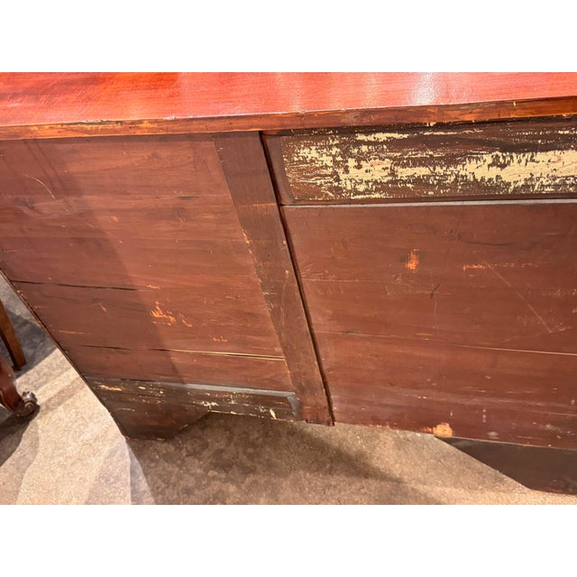 19th Century Mahogany Bowfront Chest For Sale - Image 10 of 10