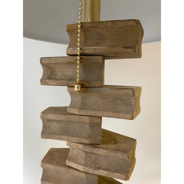 Mid 20th Century Mid 20th Century Coastal Lighting Made From Vintage Wooden Ship Ladder For Sale - Image 5 of 9