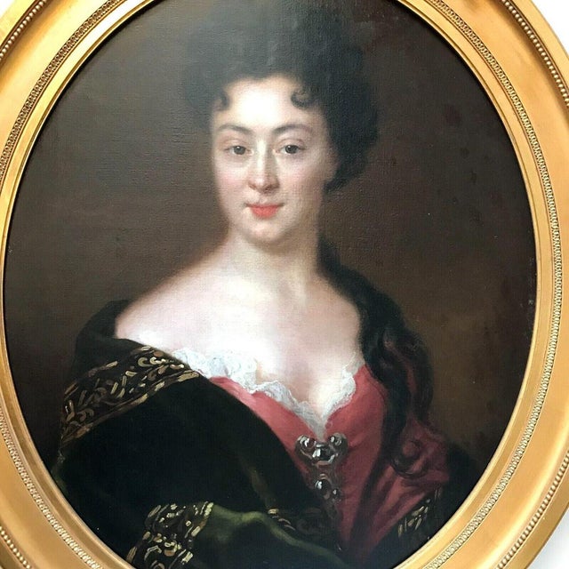French School Artist, Portrait of a Lady, 18th Century, Oil on Canvas, Framed For Sale - Image 7 of 7