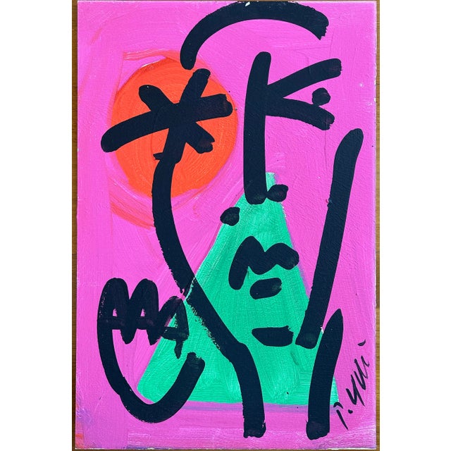 Abstract Mirovian Style Peter Keil Painting For Sale - Image 3 of 5