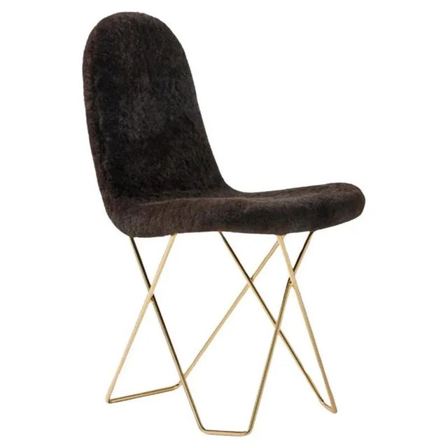 Cactus Sheepskin Dining Chair by Cuero Design For Sale - Image 9 of 9