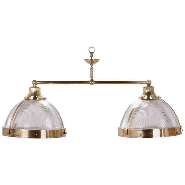 Mid-Century Modern Double Dome Chandelier or Pendant Light For Sale - Image 9 of 9
