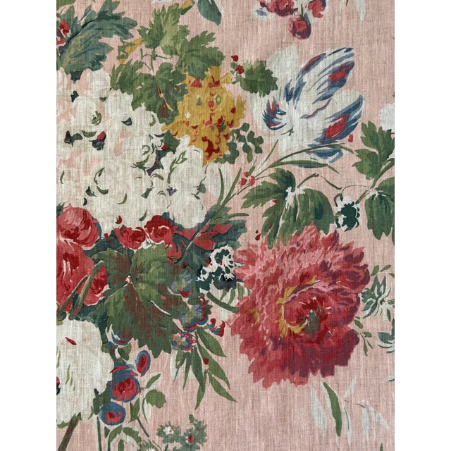 2020s Anna French Garden Club Blush Fabric 2 1/2 Yards For Sale - Image 5 of 6