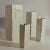 Ceramic White Square Relief Vases, Set of 4 For Sale - Image 7 of 9