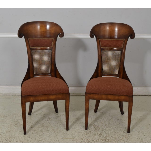 Age: Approx: 30 Years Old Details: Biedermeier Style Brand New Upholstery Cane Backs Great For Games Table Or Small...