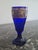 Cobalt Saphir Glass Pieces with Acid-Etched Gilt Classical Frieze by Karlsbad Karlovy Vary and Ludwig Moser & Sons, Czechoslovakia, 1920s, Set of 2 For Sale - Image 4 of 10