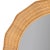 Contemporary Yarley Round Rattan Mirror For Sale - Image 3 of 3