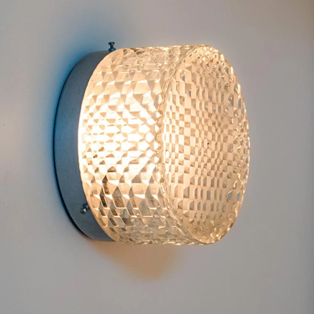 Clear Crystal Flush Mount, 1960 For Sale - Image 4 of 13