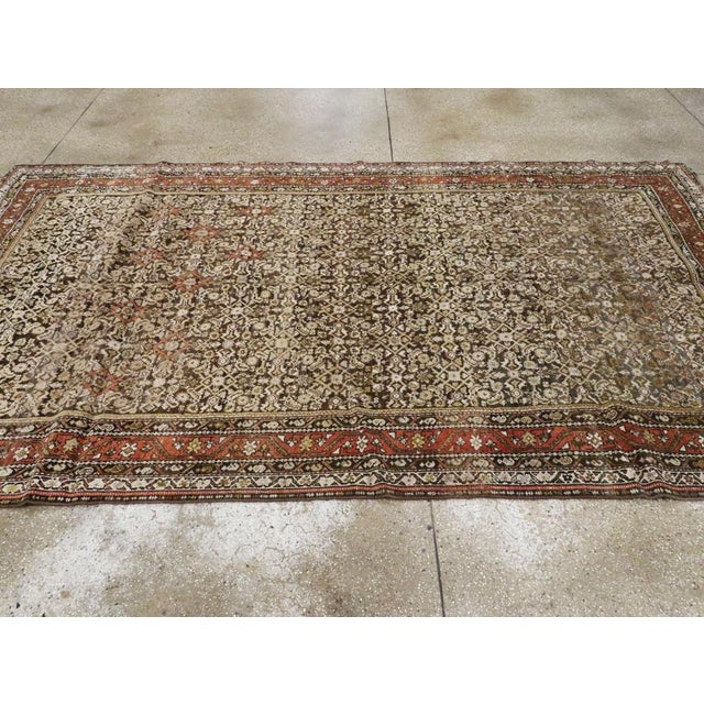Textile Galerie Shabab Collection Early 20th Century Persian Kurdish Rug For Sale - Image 7 of 9