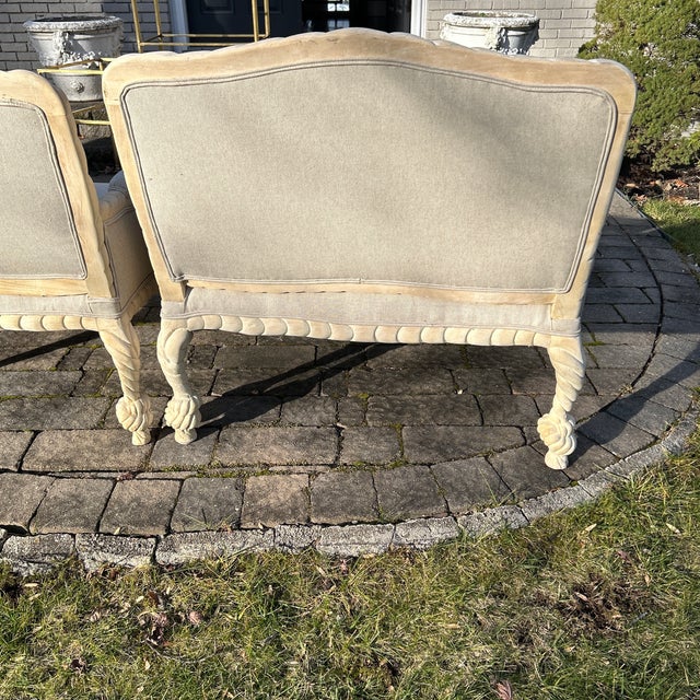 Late 20th Century Pair Twisted Rope Wood Carved Arm Chairs For Sale In New York - Image 6 of 9
