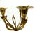 1960s Three-Light Tripod Brass Candlesticks with Organic Floral Decoration, 1960s, Set of 2 For Sale - Image 5 of 8