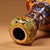 Vintage Chinese Gilt Copper Cloisonné "Garlic-Mouth" Floral Vase - 1360g For Sale - Image 10 of 10
