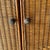 Wood Vintage Wicker Wardrobe with Decorative Detailing For Sale - Image 7 of 11