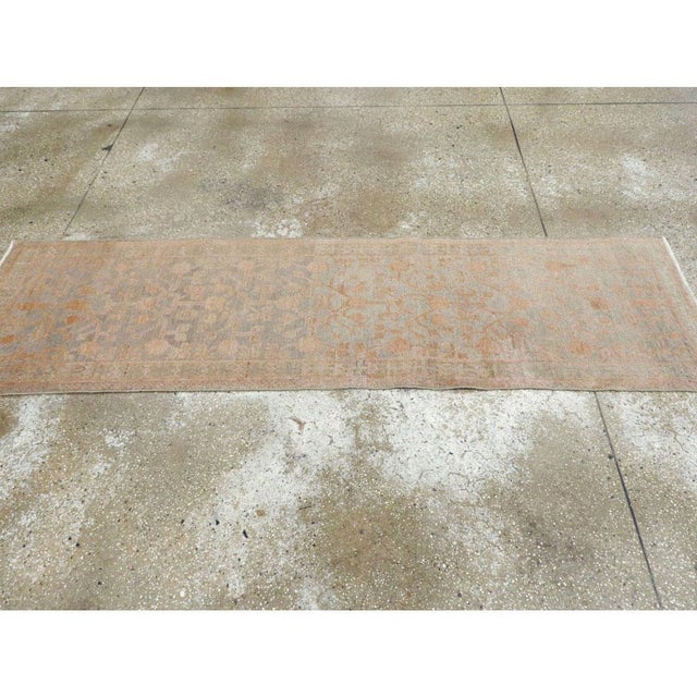 Textile Galerie Shabab Collection Early 20th Century Handmade East Turkestan Pomegranate Khotan Runner For Sale - Image 7 of 8