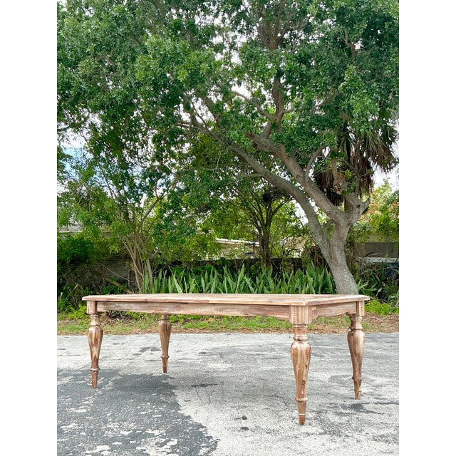 Vintage Boho Patinated Farm Table For Sale - Image 12 of 12