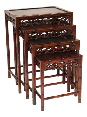 Nest of 4 Chinese Tables