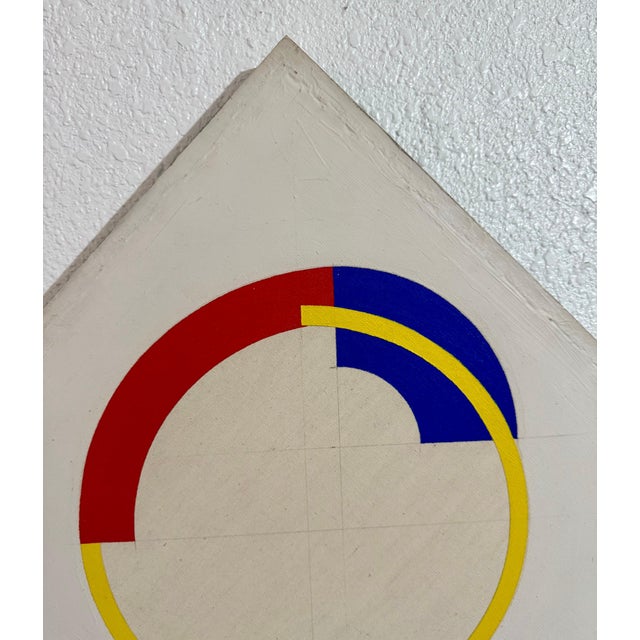 John Pearson, Op Art Hard Edged Abstract Geometric Mod Painting John Pearson, 1985 For Sale - Image 14 of 15