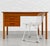 Brown Apartment Sized Mid Century Modern Teak Desk | Compact Danish Writing Desk, C. 1960's For Sale - Image 8 of 16