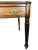 English Late 19th Century English Leather Top Writing Table With Fluted Legs For Sale - Image 3 of 4