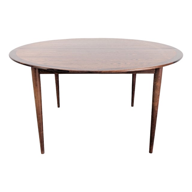 Extendable Dining Table in Rosewood by Arne Vodder For Sale