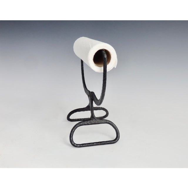 Early 20th Century Cast Iron Ice Tong Paper Towel Holder Chairish