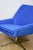 Vintage Jade Series Swivel Lounge Chair with Blue Cornflower Velvet Upholstery, GDR, 1970s For Sale - Image 10 of 11