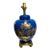 1930s Blue and Gold Leaf Chinese Table Lamp For Sale